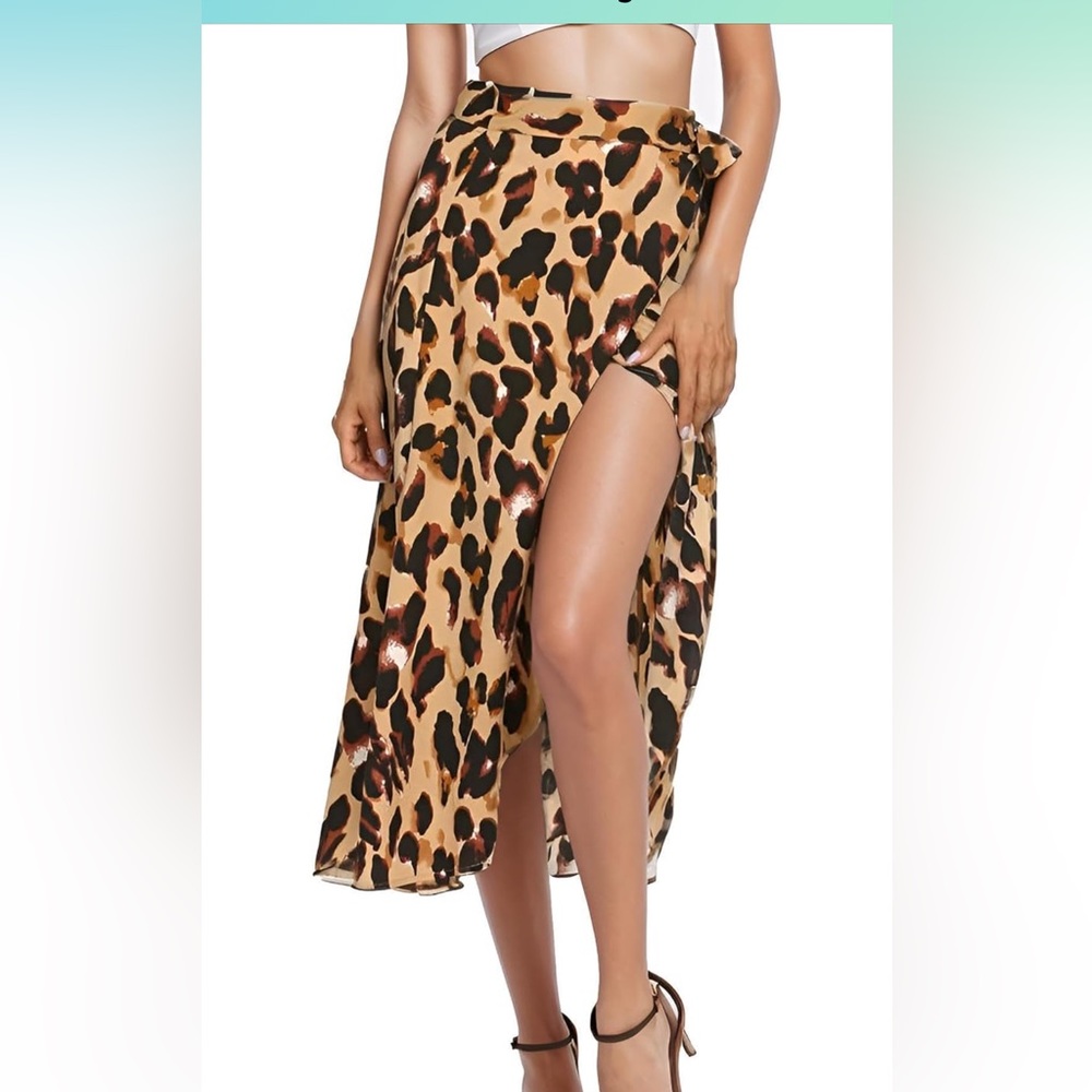 Cheetah print skirt